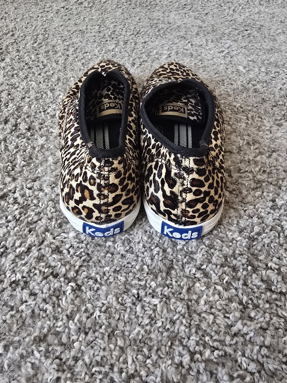 Keds Women's Leopard Print Genuine Leather Slip-On Flat Round Toe US 8.5 EU 39.5 - Picture 4 of 8